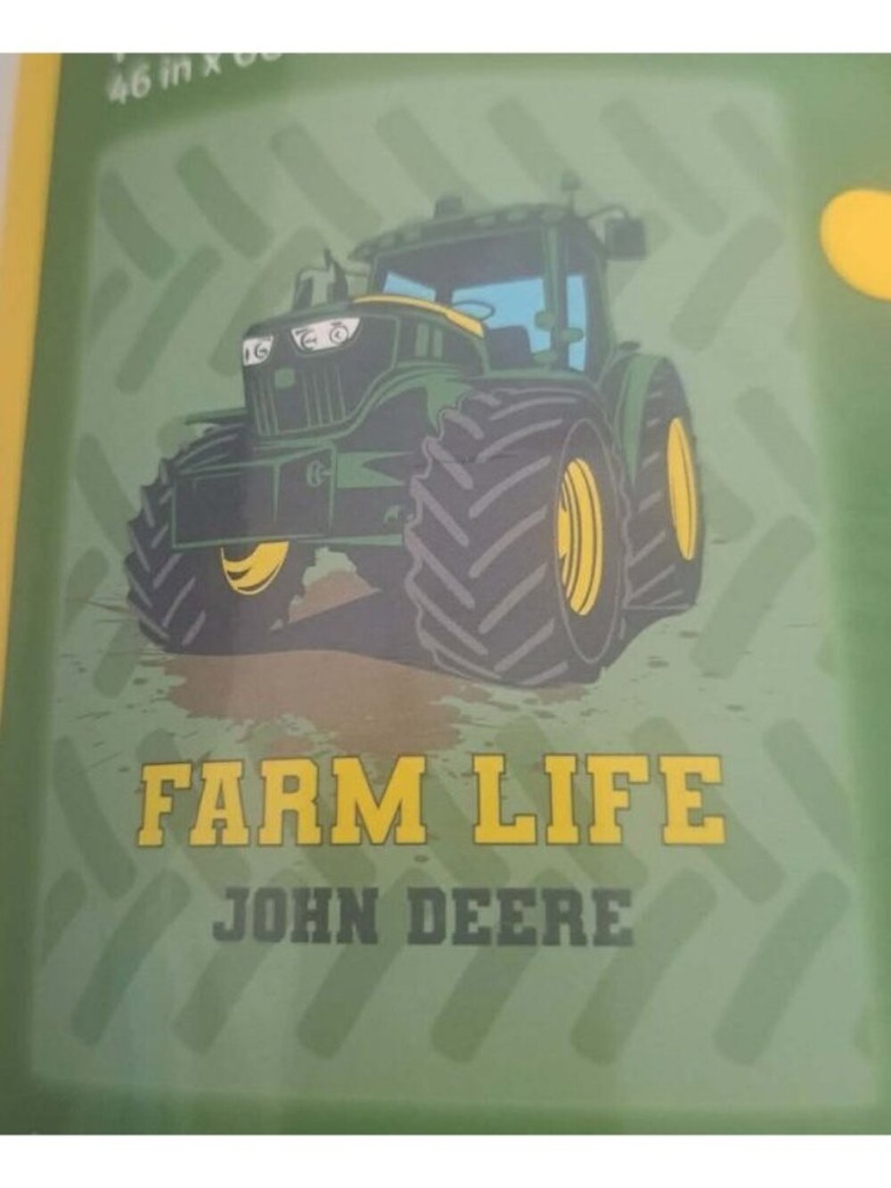 John Deere Tractor Plush Throw Gift Blanket Truck Farm Life Fleece Soft Gift NIP